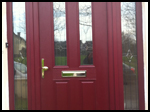Burgundy Composite Door