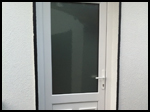 White uPVC Back Door