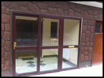 3 Part Rosewood uPVC Sliding Door