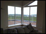 Cream uPVC corner window