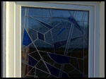 White tilt and turn window with coloured glass?
